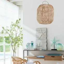 Meubles & Design Suspensions Abat-jour Bohème En Rotin Naturel -Luminaires Soldes abat jour boheme en rotin naturel 4