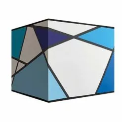 Abat-jours Lampes à Poser Abat-jour Carré Callero Gris 30x30 H 30 -Luminaires Soldes abat jour carre callero bleu