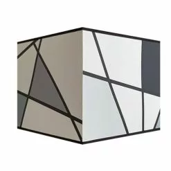 Abat-jours Lampes à Poser Abat-jour Carré Callero Gris 30x30 H 30 -Luminaires Soldes abat jour carre callero gris 30x30 h 30 4