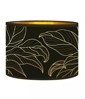 Abat-jours Lampadaires Abat-jour Lampadaire Doré Imprimé Noir Et Or Feuille T 40 X H 25 5 Abat-jours Lampadaires Abat-jour Lampadaire Doré Imprimé Noir Et Or Feuille T 40 X H 25 – Image 5