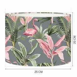 Abat-jours Lampes à Poser Abat-jour Chevet Flamand Gris T 25 X H 20 -Luminaires Soldes abat jour chevet flamand gris t 25 x h 20 2