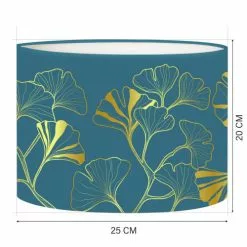 Abat-jours Lampes à Poser Abat-jour Chevet Iris Bleu Canard T 25 X H 20 -Luminaires Soldes abat jour chevet iris bleu canard t 25 x h 20 2