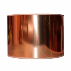 Abat-jours Lampes à Poser Abat-jour Chevet Laqué Cuivre Brillant T 25 X H 18 -Luminaires Soldes abat jour chevet laque cuivre brillant t 25 x h 18 2