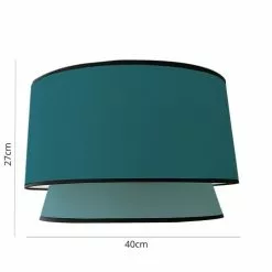 Abat-jours Lampadaires Abat-jour Cleo Bleu T 40 X H 27 -Luminaires Soldes abat jour cleo bleu t 40 x h 27 2