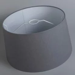 QAZQA Suspensions Abat-jour En Tissu Anthracite -Luminaires Soldes abat jour en tissu anthracite 1