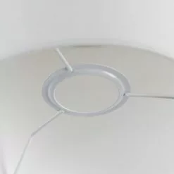 QAZQA Suspensions Abat-jour En Tissu Blanc -Luminaires Soldes abat jour en tissu blanc 5