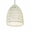 LUMISKY Suspensions Abat Jour Intérieur/extérieur Rotin Beige D40cm