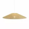 LUMISKY Suspensions Abat-jour Intérieur Fibre Naturelle Beige D60CM