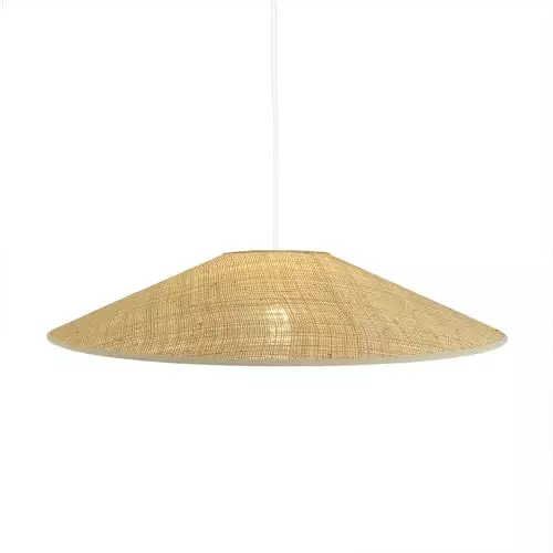 LUMISKY Suspensions Abat-jour Intérieur Fibre Naturelle Beige D60CM 1 LUMISKY Suspensions Abat-jour Intérieur Fibre Naturelle Beige D60CM
