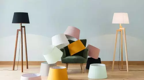 Maisons Du Monde Lampadaires Abat-jour Jaune Moutarde 3 Maisons Du Monde Lampadaires Abat-jour Jaune Moutarde – Image 3