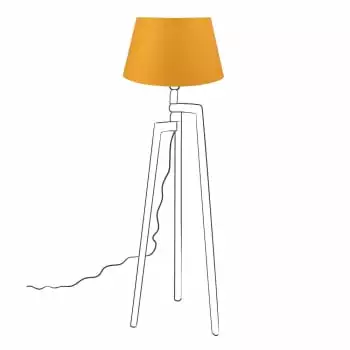 Maisons Du Monde Lampadaires Abat-jour Jaune Moutarde 5 Maisons Du Monde Lampadaires Abat-jour Jaune Moutarde – Image 5