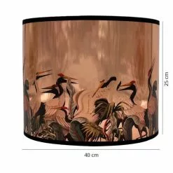 Abat-jours Lampadaires Abat-jour Lampadaire Cuivre Pélican T 40 X H 25 -Luminaires Soldes abat jour lampadaire cuivre pelican t 40 x h 25 2