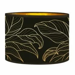 Abat-jours Lampadaires Abat-jour Lampadaire Doré Imprimé Noir Et Or Feuille T 40 X H 25 8 Abat-jours Lampadaires Abat-jour Lampadaire Doré Imprimé Noir Et Or Feuille T 40 X H 25 -Luminaires Soldes abat jour lampadaire dore imprime noir et or feuille t 40 x h 25 3