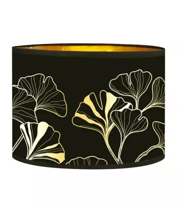 Abat-jours Lampadaires Abat-jour Lampadaire Doré Imprimé Noir Et Or Iris T 40 X H 25 4 Abat-jours Lampadaires Abat-jour Lampadaire Doré Imprimé Noir Et Or Iris T 40 X H 25 – Image 4