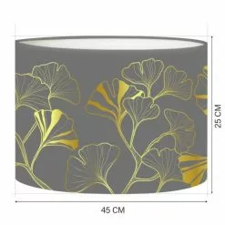 Abat-jours Lampadaires Abat-jour Lampadaire Iris Gris T 45 X H 25 -Luminaires Soldes abat jour lampadaire iris gris t 45 x h 25 1