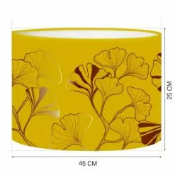 Abat-jours Lampadaires Abat-jour Lampadaire Iris Jaune Moutarde T 45 X H 25 -Luminaires Soldes abat jour lampadaire iris jaune moutarde t 45 x h 25 1