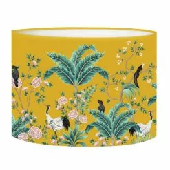 Abat-jours Lampadaires Abat-jour Lampadaire Jungle Jaune Moutarde T 45 X H 25