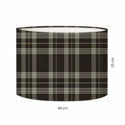 Abat-jours Lampadaires Abat-jour Lampadaire Tartan Cristi T 40 X H 27 -Luminaires Soldes abat jour lampadaire tartan cristi t 40 x h 27 2