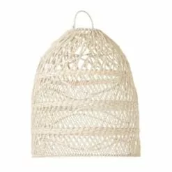 Meubles & Design Suspensions Abat-jour Lanterne En Rotin Naturel Naturel -Luminaires Soldes abat jour lanterne en rotin naturel blanc