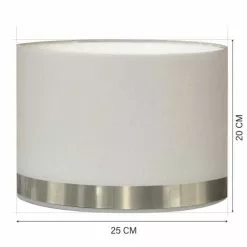 Abat-jours Lampes à Poser Abat-jour Pour Chevet Rond Blanc Jonc Aluminium T 25 X H 20 -Luminaires Soldes abat jour pour chevet rond blanc jonc aluminium t 25 x h 20 2