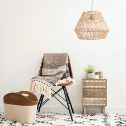 Maisons Du Monde Suspensions Abat-jour Pour Suspension En Fibre Végétale D40 -Luminaires Soldes abat jour pour suspension en fibre vegetale d40 1000 1 11 173605 4