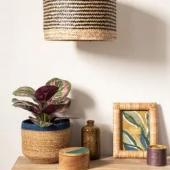 Maisons Du Monde Suspensions Abat-jour Pour Suspension En Jute Marron Et Noire -Luminaires Soldes abat jour pour suspension en jute marron et noire 1000 0 31 223686 3