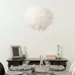 Maisons Du Monde Suspensions Abat-jour Pour Suspension En Plumes Blanches -Luminaires Soldes abat jour pour suspension en plumes blanches 1000 15 31 149394 2