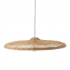 Meubles & Design Suspensions Abat-jour Rond Large En Rotin Naturel 100cm