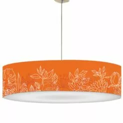 Abat-jours Suspensions Abat-jour Suspension Gris D 60 Cm -Luminaires Soldes abat jour suspension mandarine d 60 cm