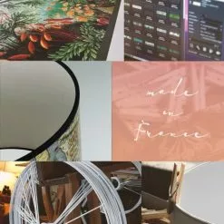 Yeda Design Lampes à Poser Abat Jour Tropical Vintage 25 X 18 -Luminaires Soldes abat jour tropical vintage 25 x 18 2