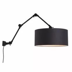 It's About Romi Appliques Murales Et Spots Applique 3 Bras En Métal Et Abat-jour L100cm