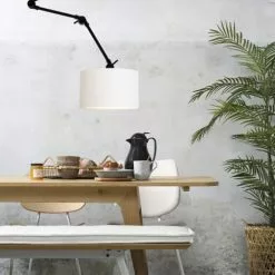 It's About Romi Appliques Murales Et Spots Applique 3 Bras Et Abat-jour Blanc L100cm -Luminaires Soldes applique 3 bras et abat jour blanc l100cm 2