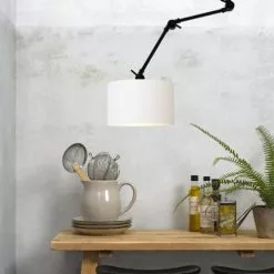 It's About Romi Appliques Murales Et Spots Applique 3 Bras Et Abat-jour Blanc L100cm -Luminaires Soldes applique 3 bras et abat jour blanc l100cm 3