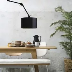 It's About Romi Appliques Murales Et Spots Applique 3 Bras Et Abat-jour Noir L100cm -Luminaires Soldes applique 3 bras et abat jour noir l100cm 2