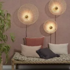 Good & Mojo Appliques Murales Et Spots Applique Asymétrique En Bambou D60 -Luminaires Soldes applique asymetrique en bambou d60 2