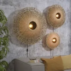 Good & Mojo Appliques Murales Et Spots Applique Bambou Avec Câble D44cm -Luminaires Soldes applique bambou avec cable d44cm 3