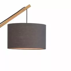 Good & Mojo Appliques Murales Et Spots Applique Bambou/lin Gris Foncé L50cm -Luminaires Soldes applique bambou lin gris fonce l50cm 4