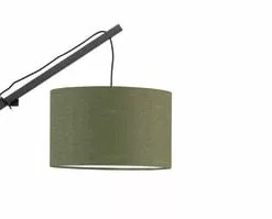 Good & Mojo Appliques Murales Et Spots Applique Bambou/lin L50cm -Luminaires Soldes applique bambou lin l50cm 30