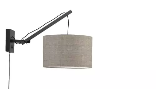 Good & Mojo Appliques Murales Et Spots Applique Bambou/lin L50cm 1 Good & Mojo Appliques Murales Et Spots Applique Bambou/lin L50cm