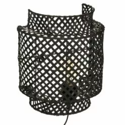 Decoratie Appliques Murales Et Spots Applique Bambou Naturel D23cm -Luminaires Soldes applique bambou noir d23cm