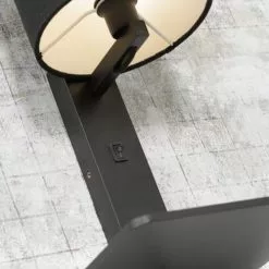 Good & Mojo Appliques Murales Et Spots Applique Bambou Noir/lin Avec Tablette H36cm -Luminaires Soldes applique bambou noir lin avec tablette h36cm 15