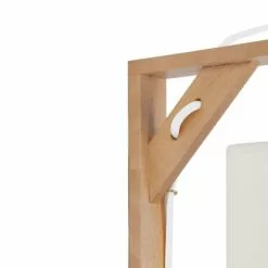 Tosel Appliques Murales Et Spots Applique Bois Naturel Et Blanc -Luminaires Soldes applique bois naturel et blanc 2