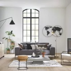 Maisons Du Monde Appliques Murales Et Spots Applique Bras Déporté 1 Abat-jour En Métal Noir -Luminaires Soldes applique bras deporte 1 abat jour en metal noir 1000 2 30 208966 3