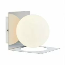 Markslöjd Appliques Murales Et Spots Applique De Salle De Bain Métal Argent/verre Dépoli D12cm -Luminaires Soldes applique de salle de bain metal argent verre depoli d12cm 3