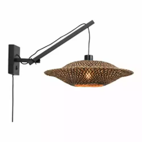 Good & Mojo Appliques Murales Et Spots Applique En Bambou Noir 2 Bras L55cm 1 Good & Mojo Appliques Murales Et Spots Applique En Bambou Noir 2 Bras L55cm