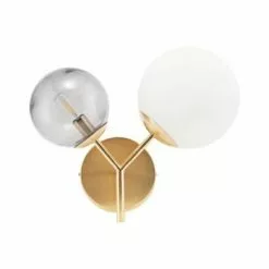 House Doctor Appliques Murales Et Spots Applique En Laiton Blanche Et Grise -Luminaires Soldes applique en laiton blanche et grise 4