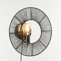 Mica Decorations Appliques Murales Et Spots Applique En Métal Noir D40 -Luminaires Soldes applique en metal noir d40 4