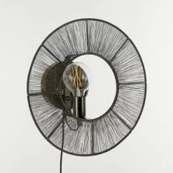 Mica Decorations Appliques Murales Et Spots Applique En Métal Noir D40 -Luminaires Soldes applique en metal noir d40 5