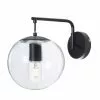 Lussiol Lighting Appliques Murales Et Spots Applique En Métal Noir H.25 Cm