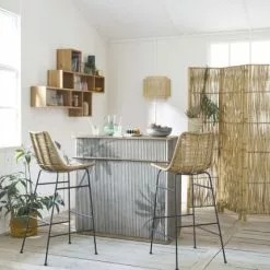 Maisons Du Monde Appliques Murales Et Spots Applique En Osier Tressé -Luminaires Soldes applique en osier tresse 1000 11 9 200458 5